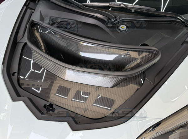 AGM C8 Corvette ZR1 Carbon Fiber Functional Race Spec Hood - With Functional Air Duct