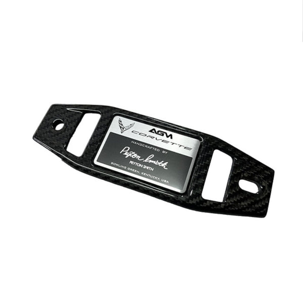 AGM C8 Corvette Z06 Carbon Fiber Engine Builder Plaque