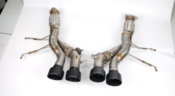 Milltek Valved Cat Back System With 80MM For Z06 - Black Tips