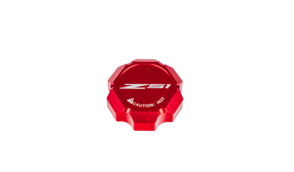 C8 “Corvette Flag” “Z06” Z51” “Paragon” “ERay” “Corvette” Billet Coolant Cap Cover - Black, Blue or Red