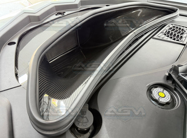 AGM C8 Corvette ZR1 Carbon Fiber Functional Race Spec Hood - With Functional Air Duct