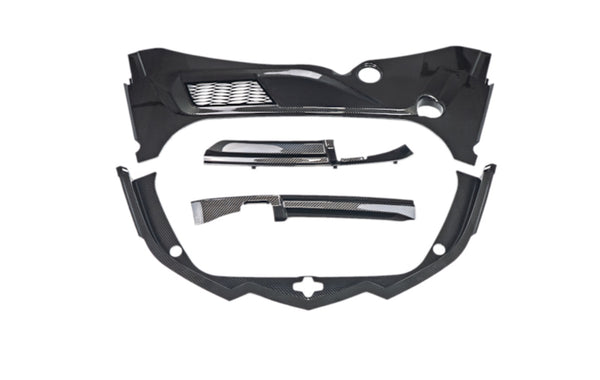 C8 Carbon Fiber Frunk Surround - 4pc kit