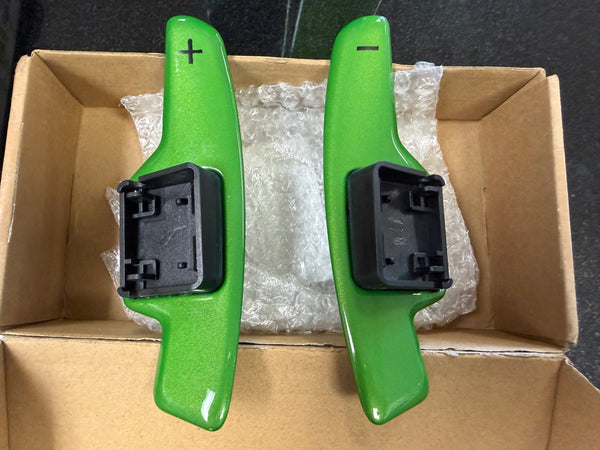 2020-20267 Corvette C8 Carbon Fiber Steering Wheel Paddle Shifter Pair Stingray ERay Z06 ZR1 Paint To Match