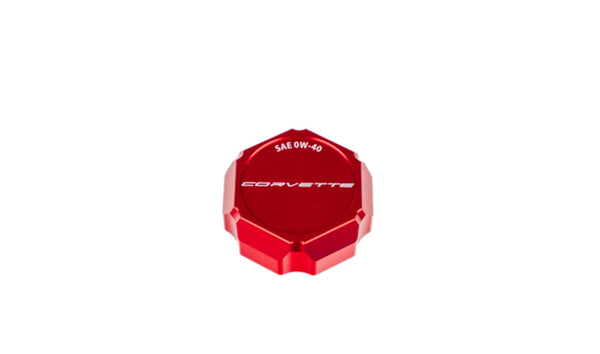 C8 Corvette 0W40 Stingray or ERay “Flag” “Paragon” “Corvette” “ERay” Billet Oil Cap Cover - Black, Blue or Red