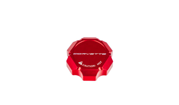 C8 “Corvette Flag” “Z06” Z51” “Paragon” “ERay” “Corvette” Billet Coolant Cap Cover - Black, Blue or Red