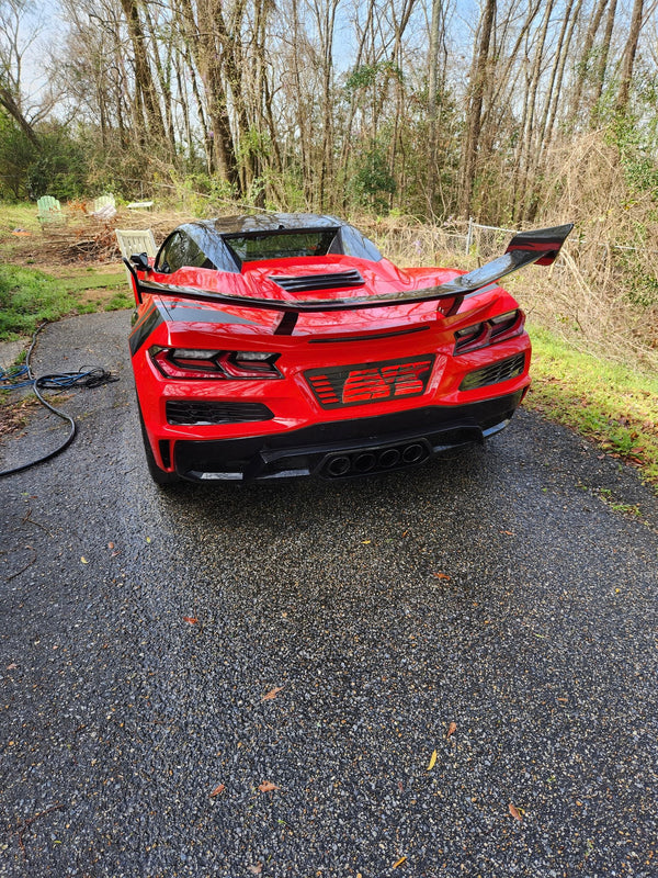 AGM C8 Corvette Z06/ERay ZR1 High Wing (Visible Carbon / Carbon Flash Metallic)