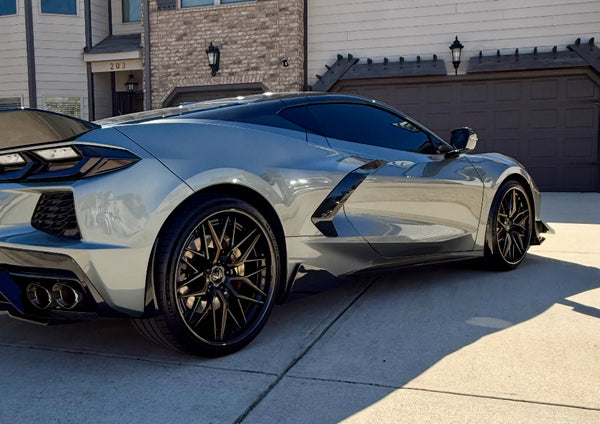 C8 Corvette Carbon Fiber or Carbon Flash 5VM Rocker Winglets