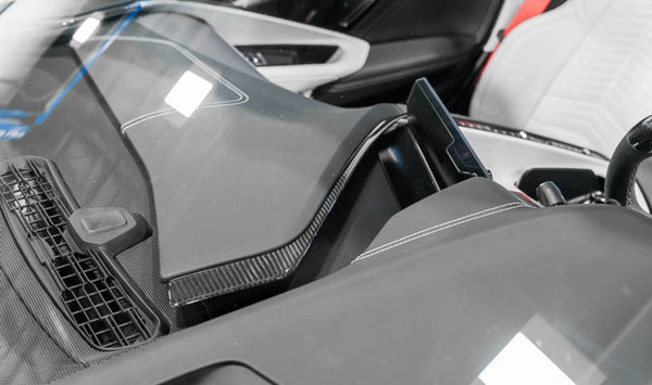 C8 Corvette Carbon Fiber 3PC Upper Dashboard Trim
