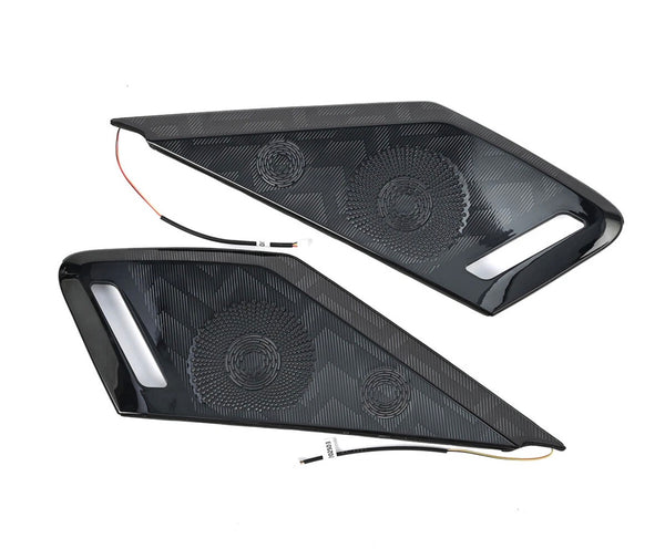 RGB LED Smartphone Light Door Sound Speaker Cover Trim For Corvette C8 2020-2026