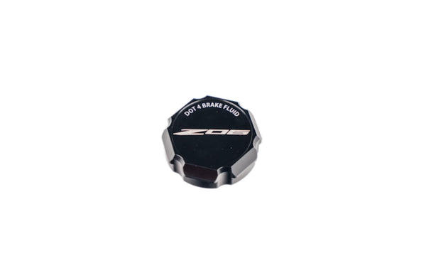 C8 "Corvette Flag" “Z06” "Paragon" “Z51” “ERay” “Corvette” Billet DOT 4 Brake Fluid Cap Cover - Black, Blue or Red