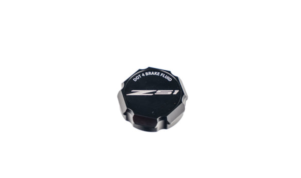 C8 "Corvette Flag" “Z06” "Paragon" “Z51” “ERay” “Corvette” Billet DOT 4 Brake Fluid Cap Cover - Black, Blue or Red
