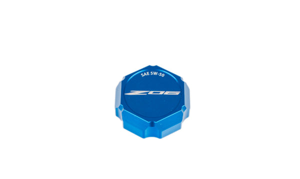 C8 Z06 5W50 Corvette Flag or Z06 Script Billet Oil Cap Cover - Black, Blue or Red