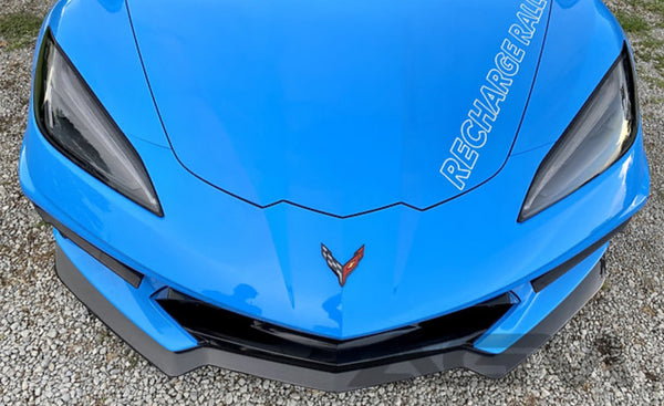 AGM C8 Corvette Carbon Fiber "STEALTH" Front Splitter (no winglets)