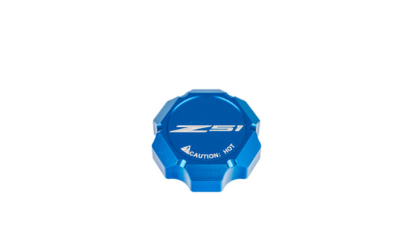 C8 “Corvette Flag” “Z06” Z51” “Paragon” “ERay” “Corvette” Billet Coolant Cap Cover - Black, Blue or Red