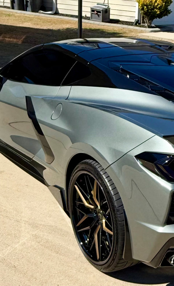 C8 Corvette Carbon Fiber or Carbon Flash 5VM Rocker Winglets