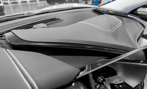 C8 Corvette Carbon Fiber 3PC Upper Dashboard Trim