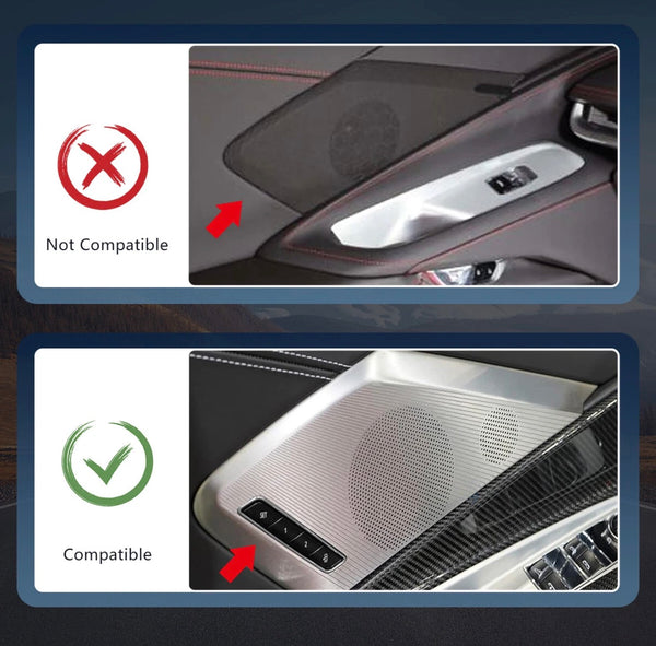 RGB LED Smartphone Light Door Sound Speaker Cover Trim For Corvette C8 2020-2026