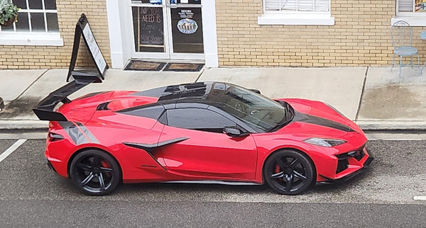AGM C8 Corvette Z06/ERay ZR1 High Wing (Visible Carbon / Carbon Flash Metallic)