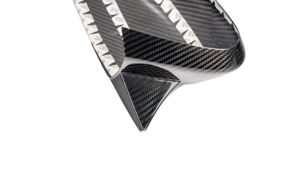 C8 Corvette Carbon Fiber Mirror Overlays - BMW M style