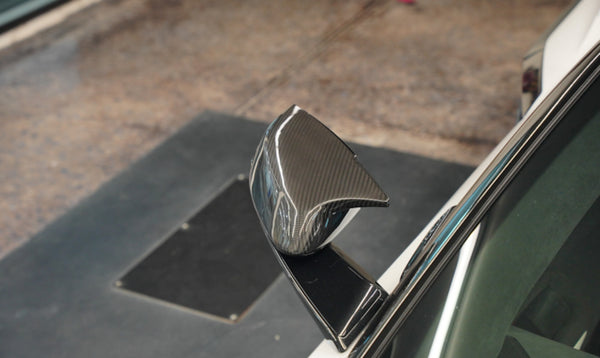 C8 Corvette Carbon Fiber Mirror Overlays - BMW M style