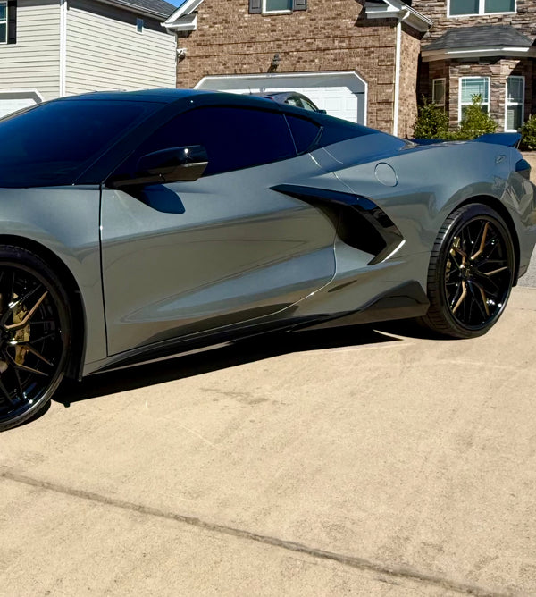 C8 Corvette Carbon Fiber or Carbon Flash 5VM Rocker Winglets