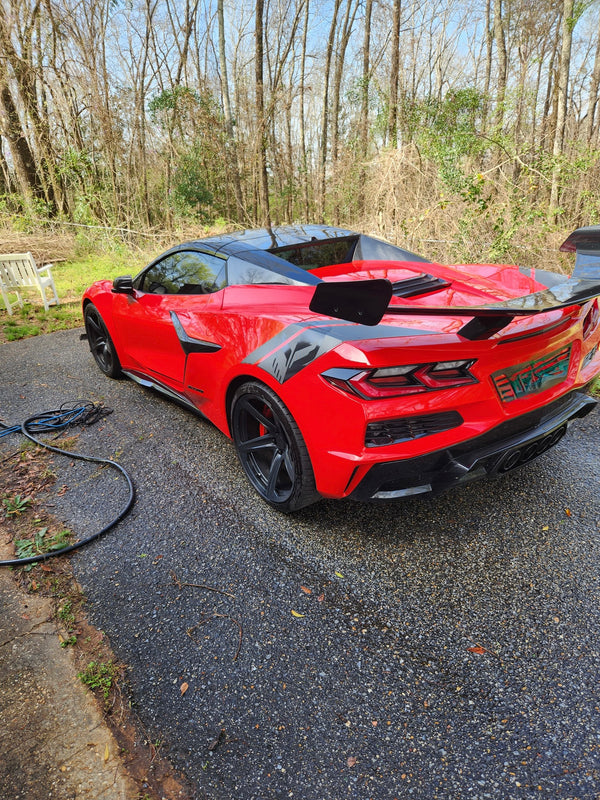 AGM C8 Corvette Z06/ERay ZR1 High Wing (Visible Carbon / Carbon Flash Metallic)