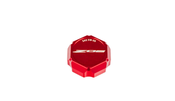 C8 Z06 5W50 Corvette Flag or Z06 Script Billet Oil Cap Cover - Black, Blue or Red