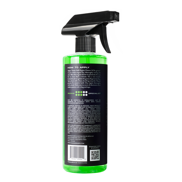 WASH&WHIPS Green Hell Engine Cleaner & Degreaser