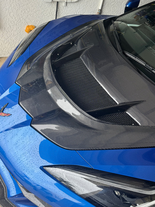 C8 Corvette ZR1 Double Sided Carbon Fiber Hood