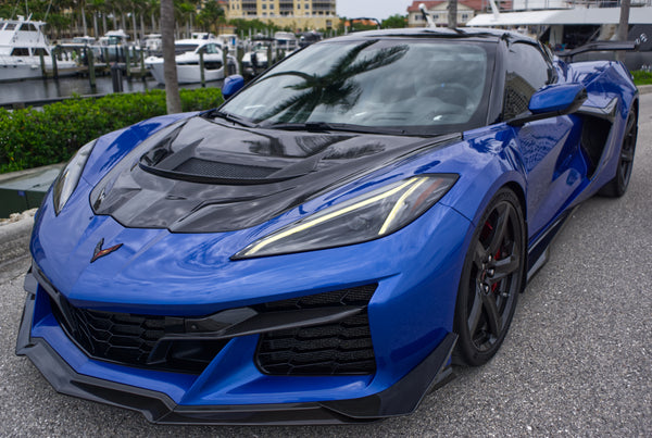 C8 Corvette ZR1 Double Sided Carbon Fiber Hood