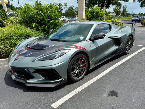 C8 Corvette ZR1 Double Sided Carbon Fiber Hood
