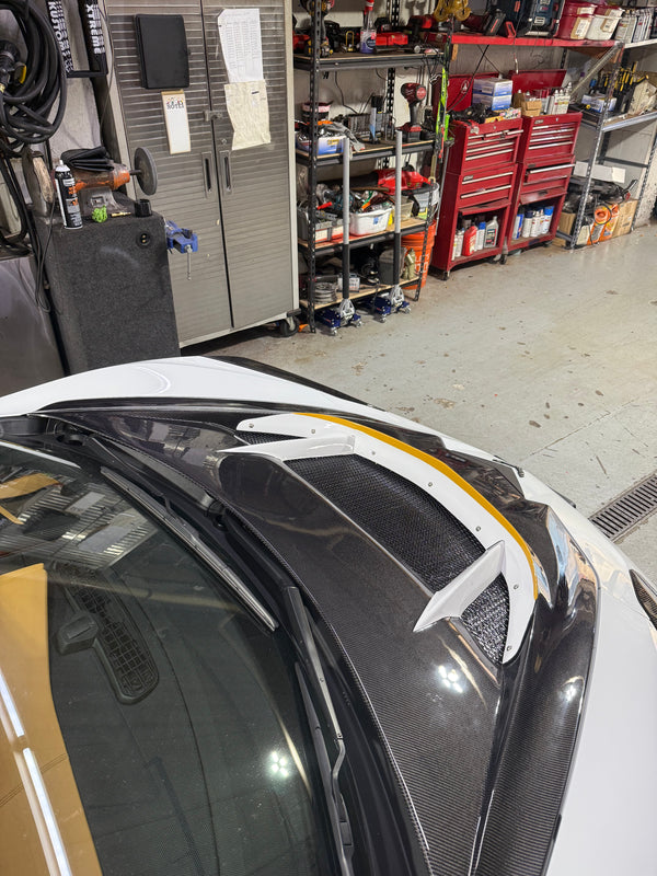 C8 Corvette ZR1 Double Sided Carbon Fiber Hood