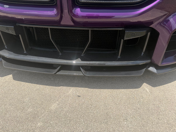 2023-2026 BMW M2 G87 Carbon Fiber MP Style Winglet Front Bumper Lip Splitter
