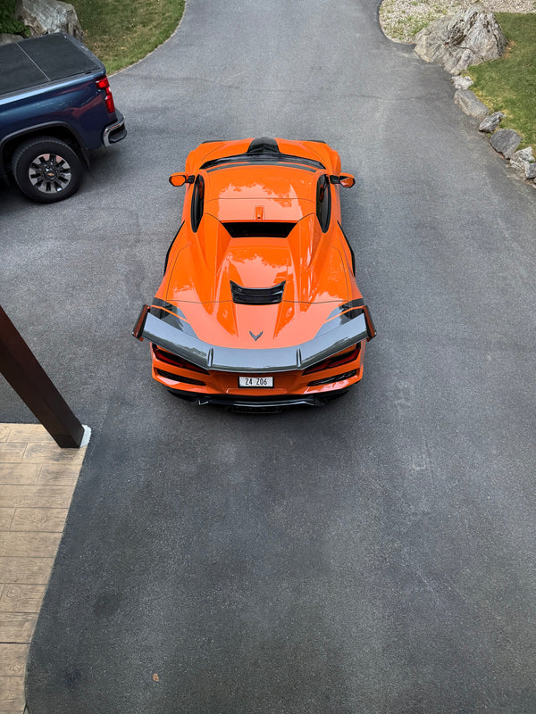 AGM C8 Corvette Z06/ERay ZR1 High Wing (Visible Carbon / Carbon Flash Metallic)