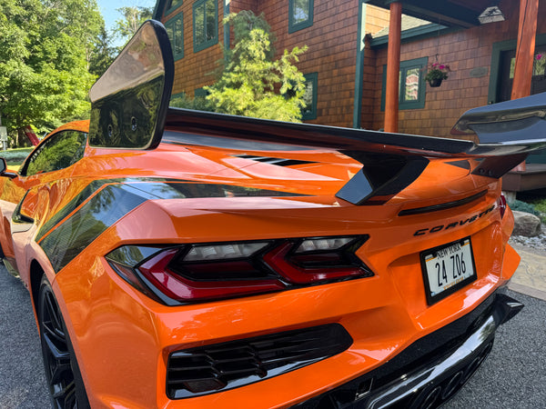 AGM C8 Corvette Z06/ERay ZR1 High Wing (Visible Carbon / Carbon Flash Metallic)