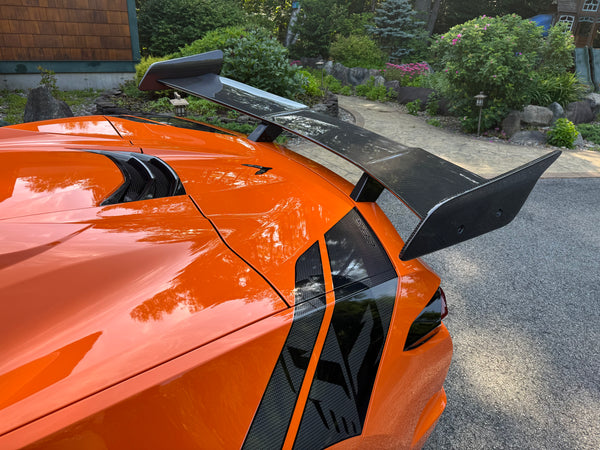 AGM C8 Corvette Z06/ERay ZR1 High Wing (Visible Carbon / Carbon Flash Metallic)