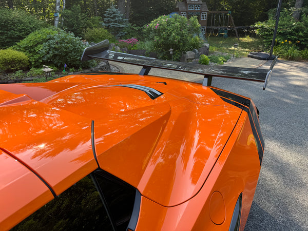 AGM C8 Corvette Z06/ERay ZR1 High Wing (Visible Carbon / Carbon Flash Metallic)