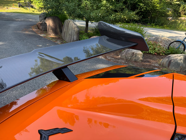 AGM C8 Corvette Z06/ERay ZR1 High Wing (Visible Carbon / Carbon Flash Metallic)