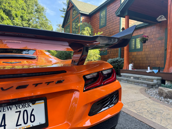 AGM C8 Corvette Z06/ERay ZR1 High Wing (Visible Carbon / Carbon Flash Metallic)