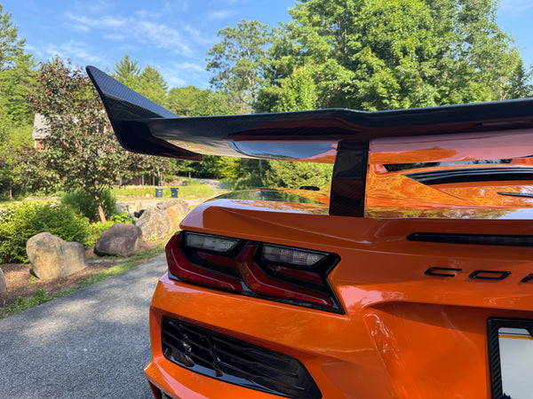 AGM C8 Corvette Z06/ERay ZR1 High Wing (Visible Carbon / Carbon Flash Metallic)