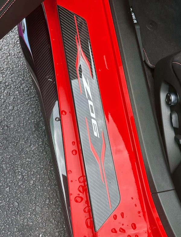 C8 Corvette Z06 Carbon Fiber Sill Plates