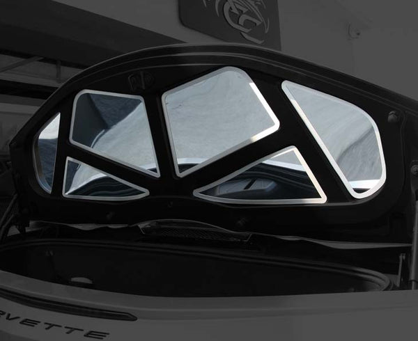 C8 HTC CORVETTE TRUNK PANEL PLAIN POLISHED | BRUSHED FRAME