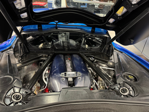 BLUE Carbon Fiber LT6 Engine Intake Manifold Covers