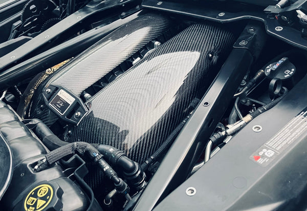 Carbon Fiber LT6 Engine Intake Manifold Covers