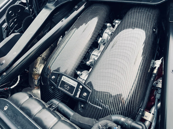 Carbon Fiber LT6 Engine Intake Manifold Covers