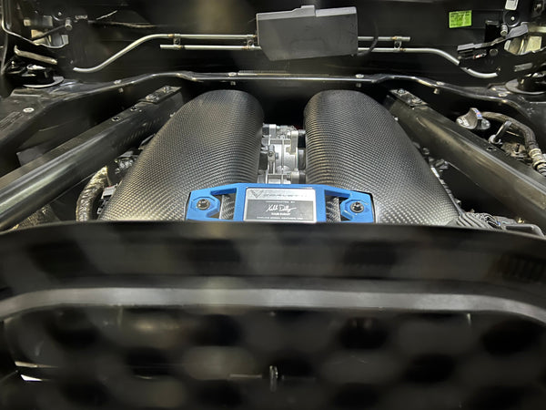 Matte Finish Carbon Fiber Intake Manifold Covers