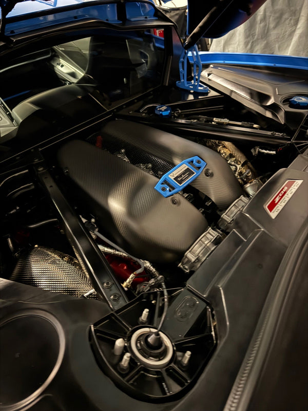 Matte Finish Carbon Fiber Intake Manifold Covers