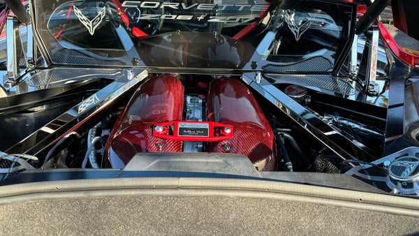 RED Carbon Fiber LT6 Engine Intake Manifold Covers