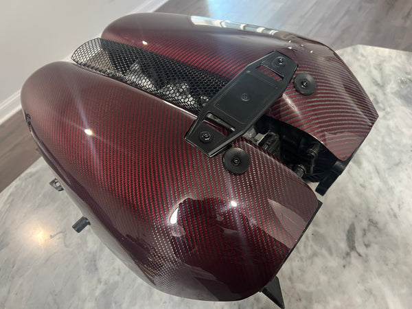 RED Carbon Fiber LT6 Engine Intake Manifold Covers