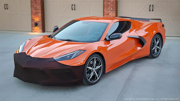 NoviStretch C8 Corvette Stingray ERay Z06 Front Bumper Mask